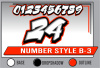 PRINTED NUMBER SET B-3